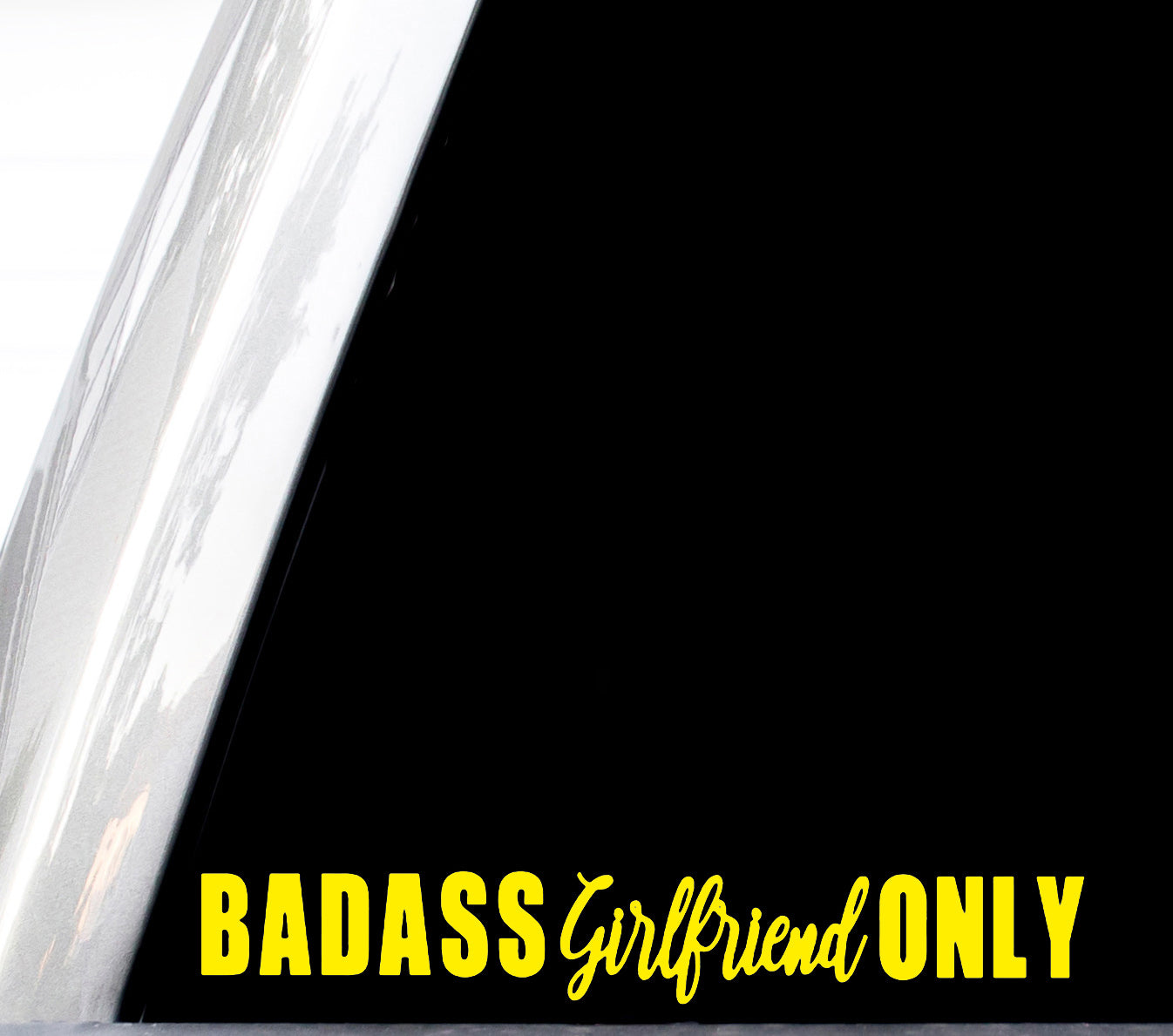 Badass Girlfriend Only Decal For Truck Window, Car Body Sticker, Bad Ass Gf Vinyl, I Love My Girlfriend So Please Stay Away From Me