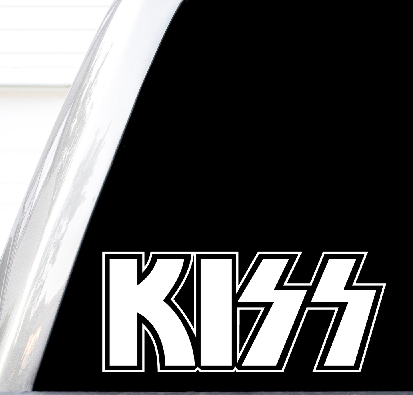Kiss Decal, H 3.5 By L 8 Inches, Rock Band Logo Vinyl Decal