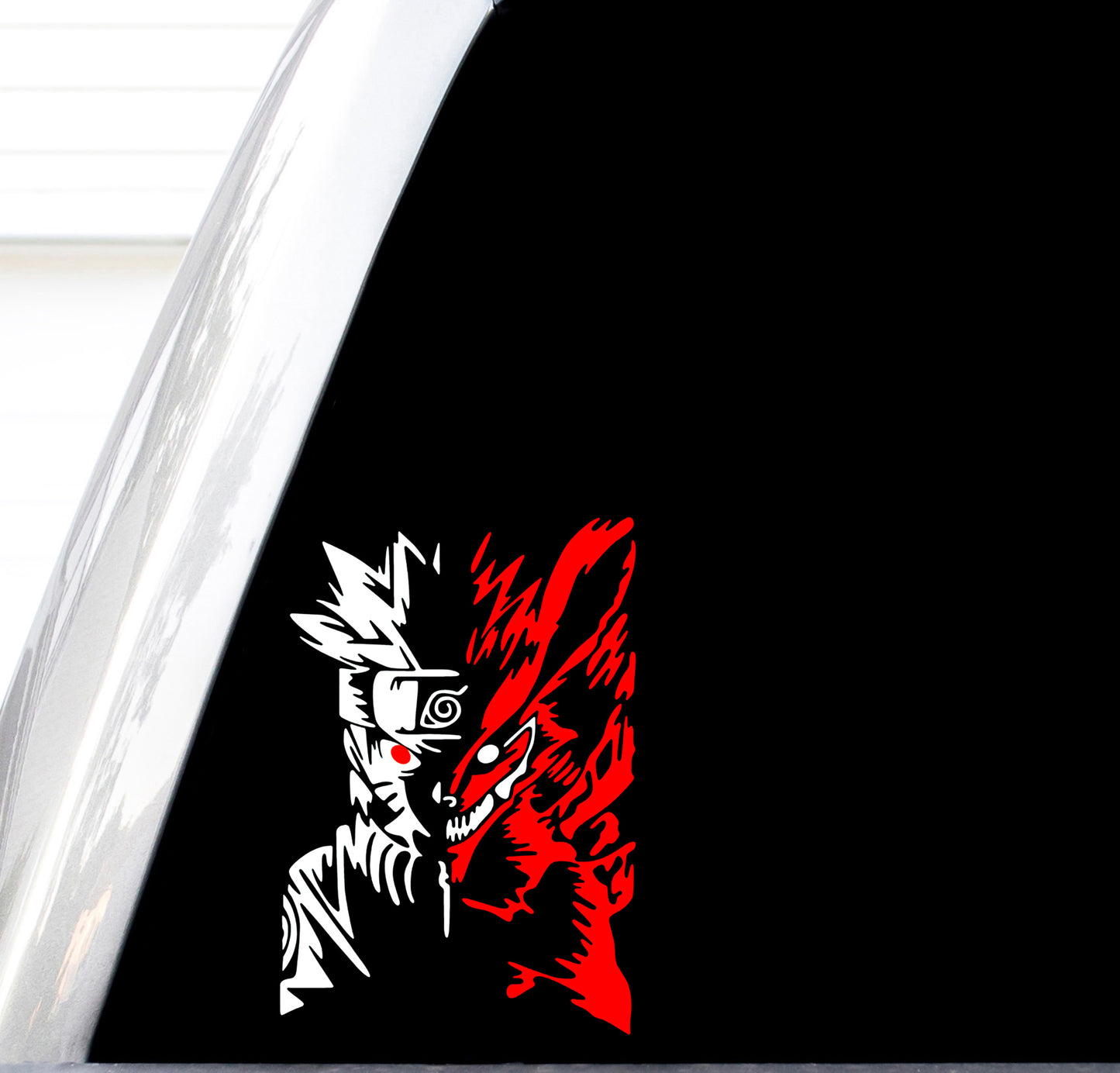 Anime Decal, (H 7.5 by L 5 Inches), Nine Tails Peeker, Unleash The Beast, Naruto