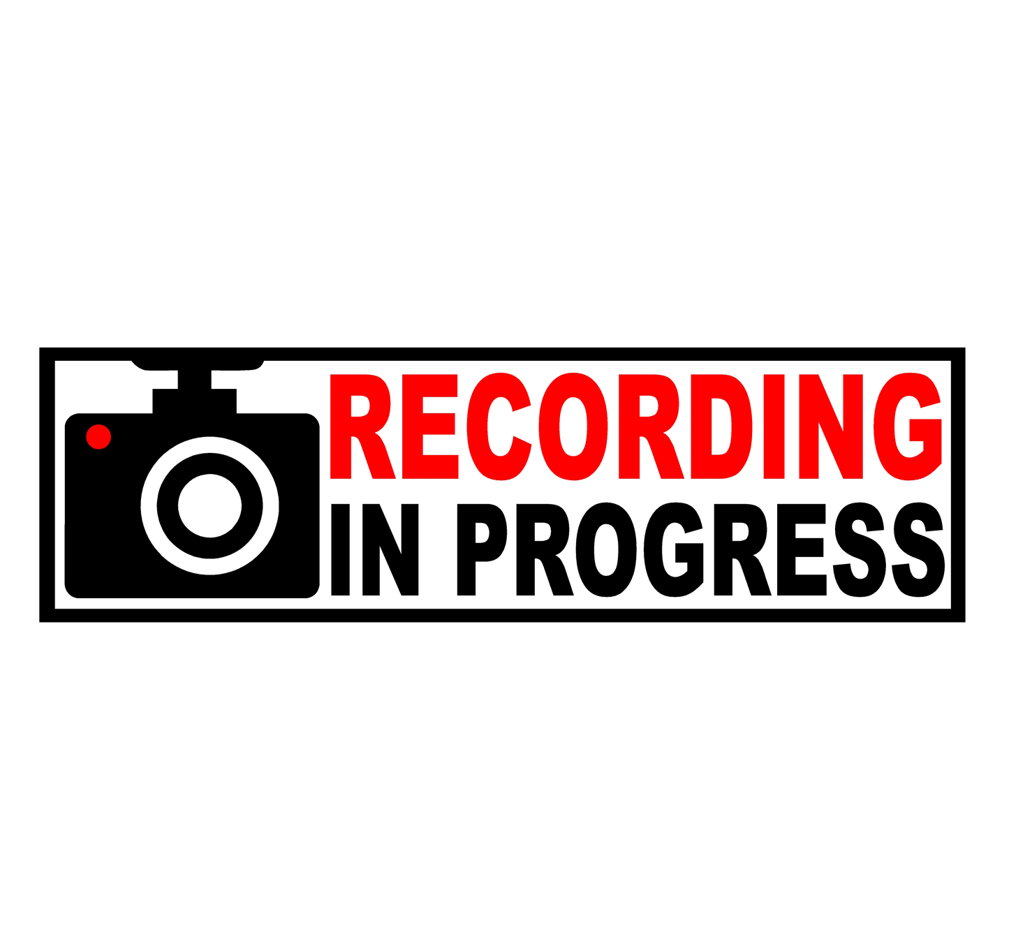 Dash Cam Recording Decal, Recording In Progress Sticker, Smile You're On Camera, For Truck, Vehicles, Taxi, Window, Home, Bus