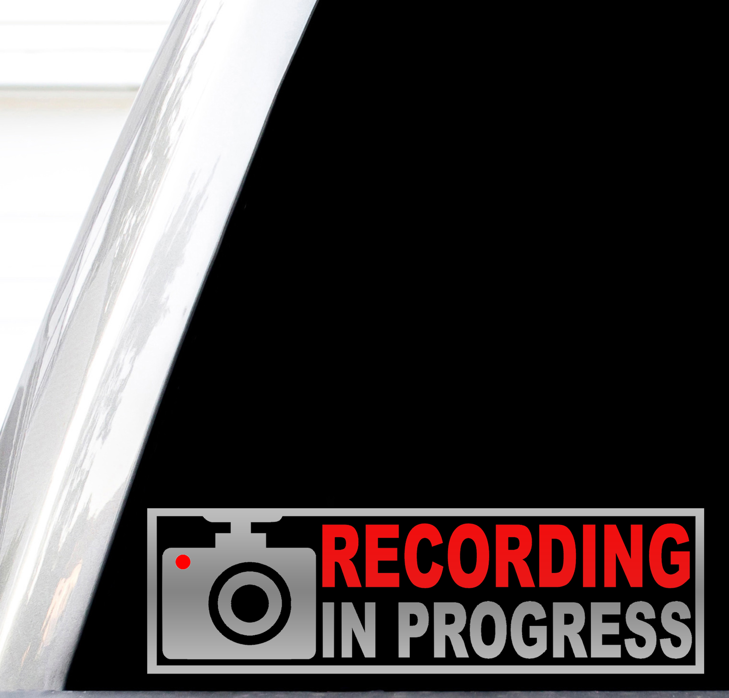 Dash Cam Recording Decal, Recording In Progress Sticker, Smile You're On Camera, For Truck, Vehicles, Taxi, Window, Home, Bus