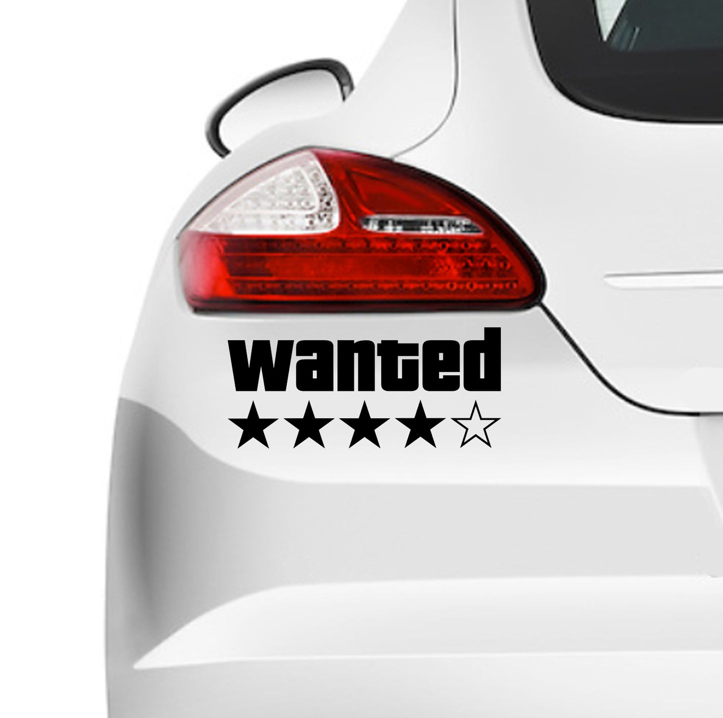 Wanted 4 Star Decal, GTA 5 Sticker, Grand Theft Auto Wasted