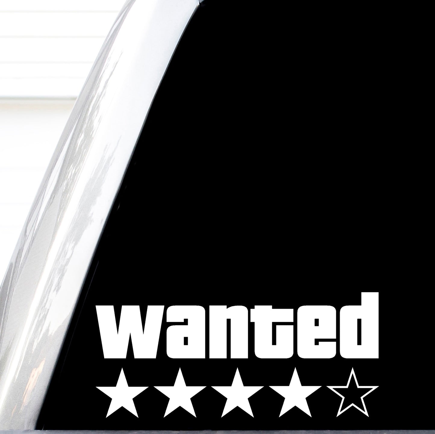 Wanted 4 Star Decal, GTA 5 Sticker, Grand Theft Auto Wasted